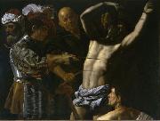 CECCO DEL CARAVAGGIO Martyrdom of Saint Sebastian. oil painting